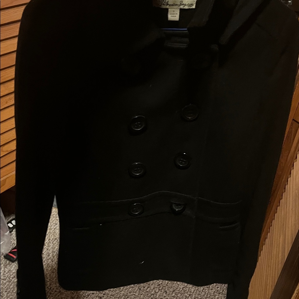 American Rag Classic Black Peacoat